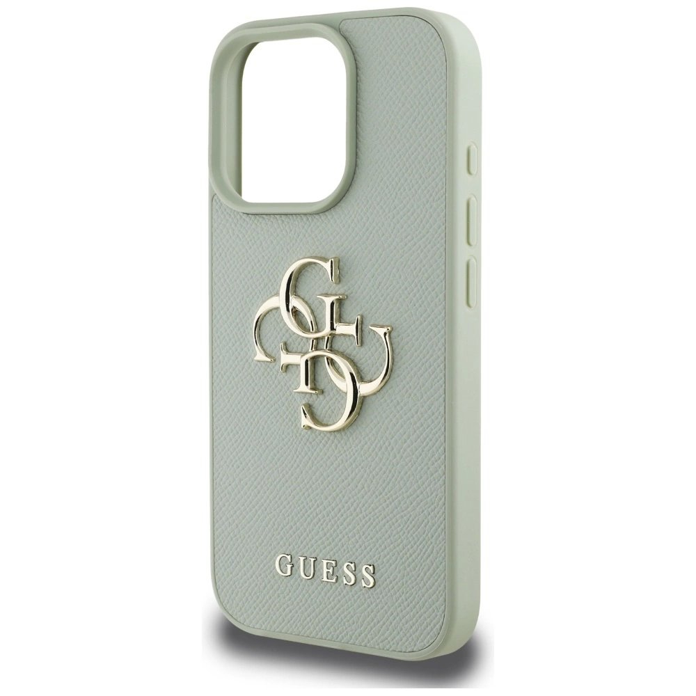 Guess Grained Big 4G Logo Small Classic Logo Dėklas skirtas iPhone 16 Pro - Žalias 5 Guess Grained Big 4G Logo Small Classic Logo Dėklas skirtas iPhone 16 Pro - Žalias 5