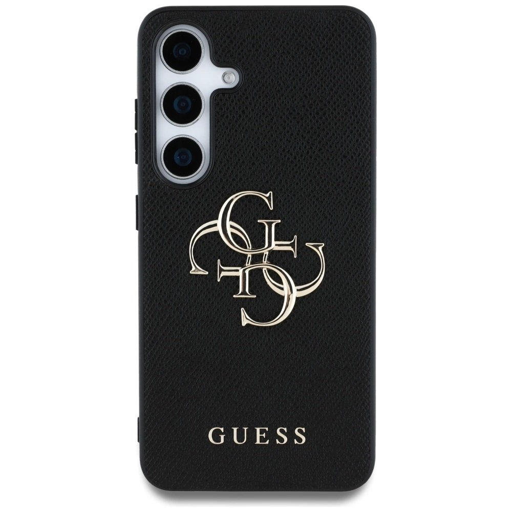 Guess Grained Big 4G Logo Small Classic Logo Dėklas Samsung Galaxy S25 Juodas 2 Guess Grained Big 4G Logo Small Classic Logo Dėklas Samsung Galaxy S25 Juodas 2