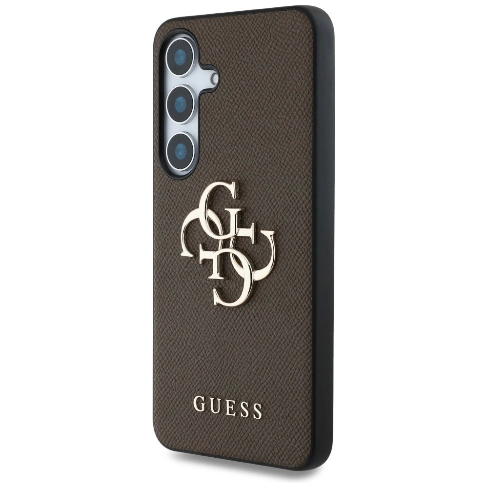Guess Grained Big 4G Logo Small Classic Logo Dėklas Samsung Galaxy S25 Plus Rudas 1 Guess Grained Big 4G Logo Small Classic Logo Dėklas Samsung Galaxy S25 Plus Rudas 1