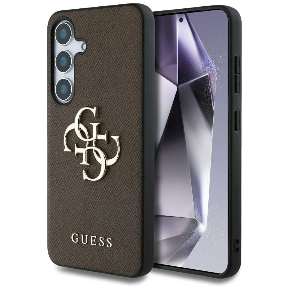 Guess Grained Big 4G Logo Small Classic Logo Dėklas Samsung Galaxy S25 Plus Rudas Guess Grained Big 4G Logo Small Classic Logo Dėklas Samsung Galaxy S25 Plus Rudas