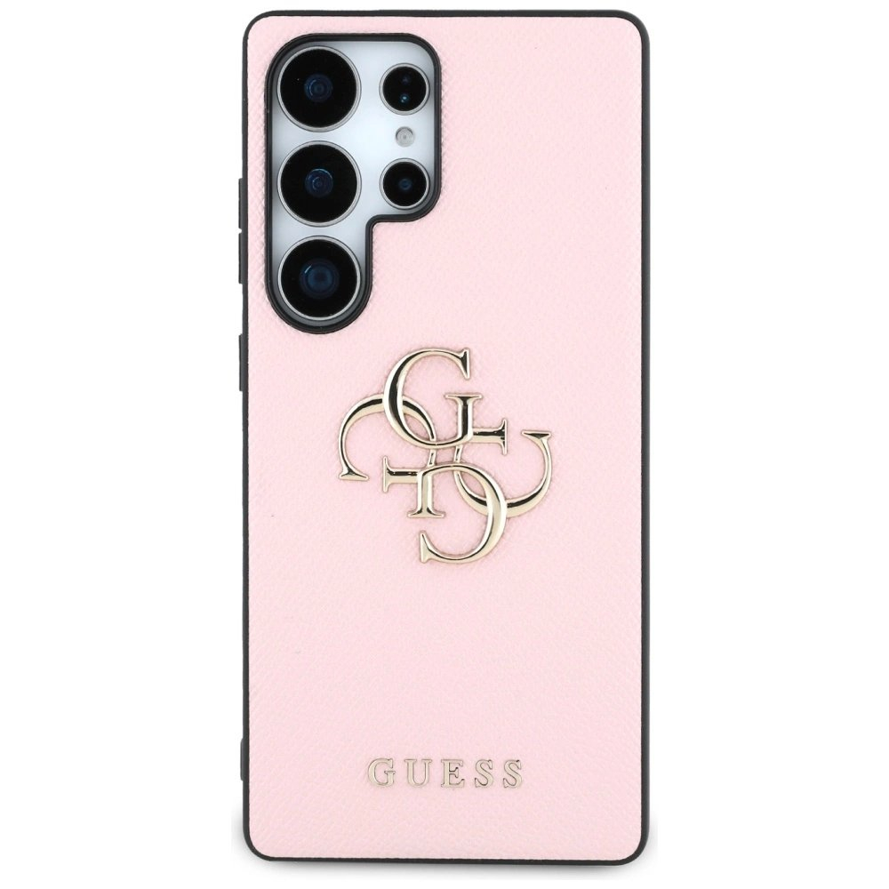 Guess Grained Big 4G Logo Small Classic Logo Dėklas Samsung Galaxy S25 Ultra Rožinis 2 Guess Grained Big 4G Logo Small Classic Logo Dėklas Samsung Galaxy S25 Ultra Rožinis 2