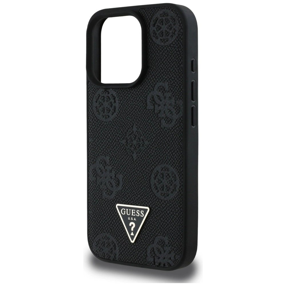 iPhone 16 Pro Guess Grained Hot Stamp Peony Triangle Logo MagSafe dėklas - juodas 5 iPhone 16 Pro Guess Grained Hot Stamp Peony Triangle Logo MagSafe dėklas - juodas 5