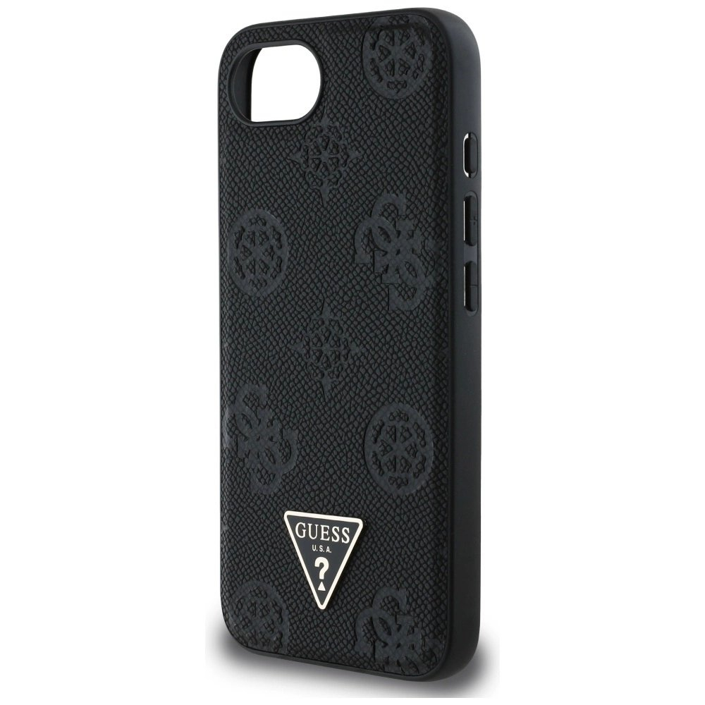 iPhone 16e – Guess Grained Hot Stamp Peony Triangle Logo MagSafe dėklas - Juodas 5 iPhone 16e – Guess Grained Hot Stamp Peony Triangle Logo MagSafe dėklas - Juodas 5