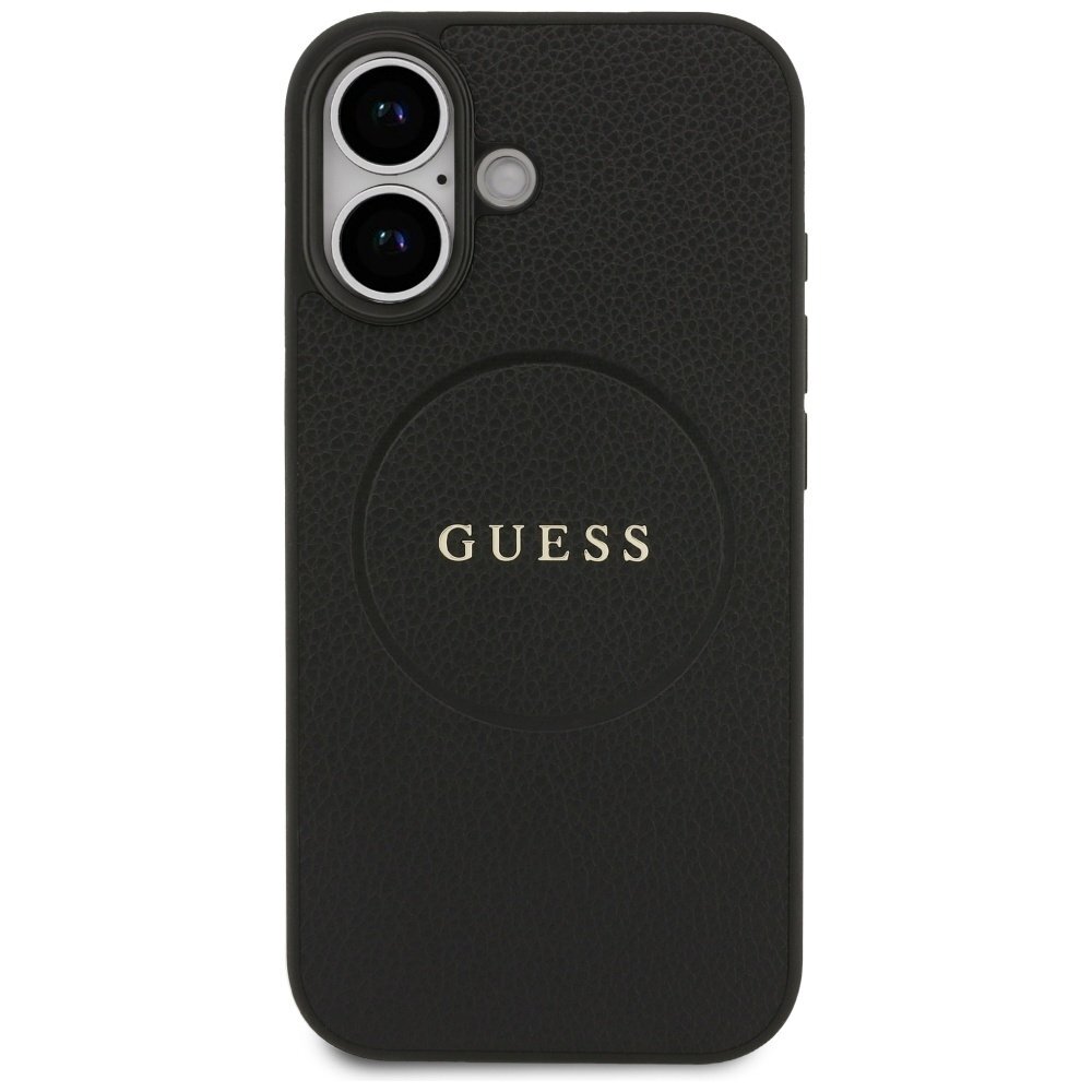 iPhone 17 Guess Grained Ring MagSafe dėklas – juodas 2 iPhone 17 Guess Grained Ring MagSafe dėklas – juodas 2