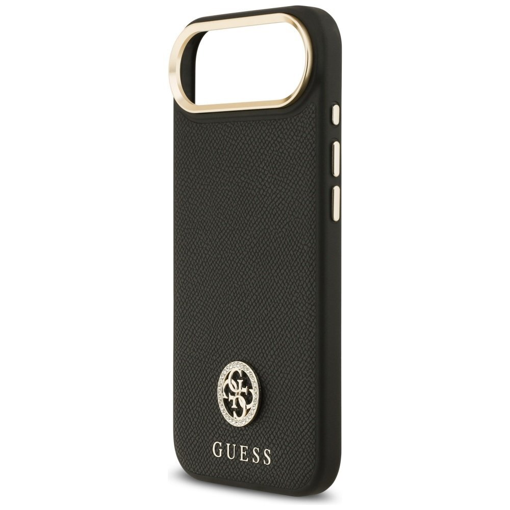 iPhone Air Guess Grained Strass Logo dėklas su MagSafe – juodas 5 iPhone Air Guess Grained Strass Logo dėklas su MagSafe – juodas 5