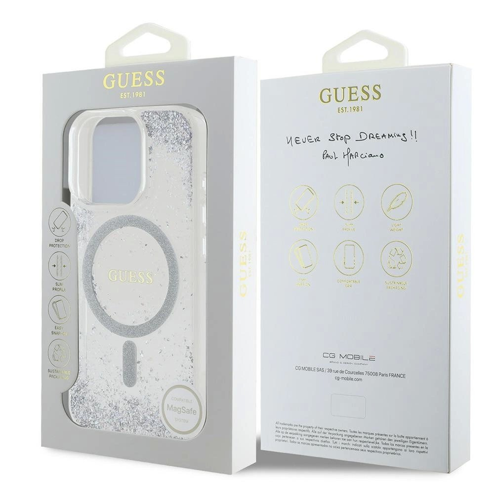 Guess GUHMP16XRGRGES iPhone 16 Pro Max 6.9" Sidabrinis/Sidabrinis hardcase Resin Gradient Glitter MagSafe 7 Guess GUHMP16XRGRGES iPhone 16 Pro Max 6.9" Sidabrinis/Sidabrinis hardcase Resin Gradient Glitter MagSafe 7