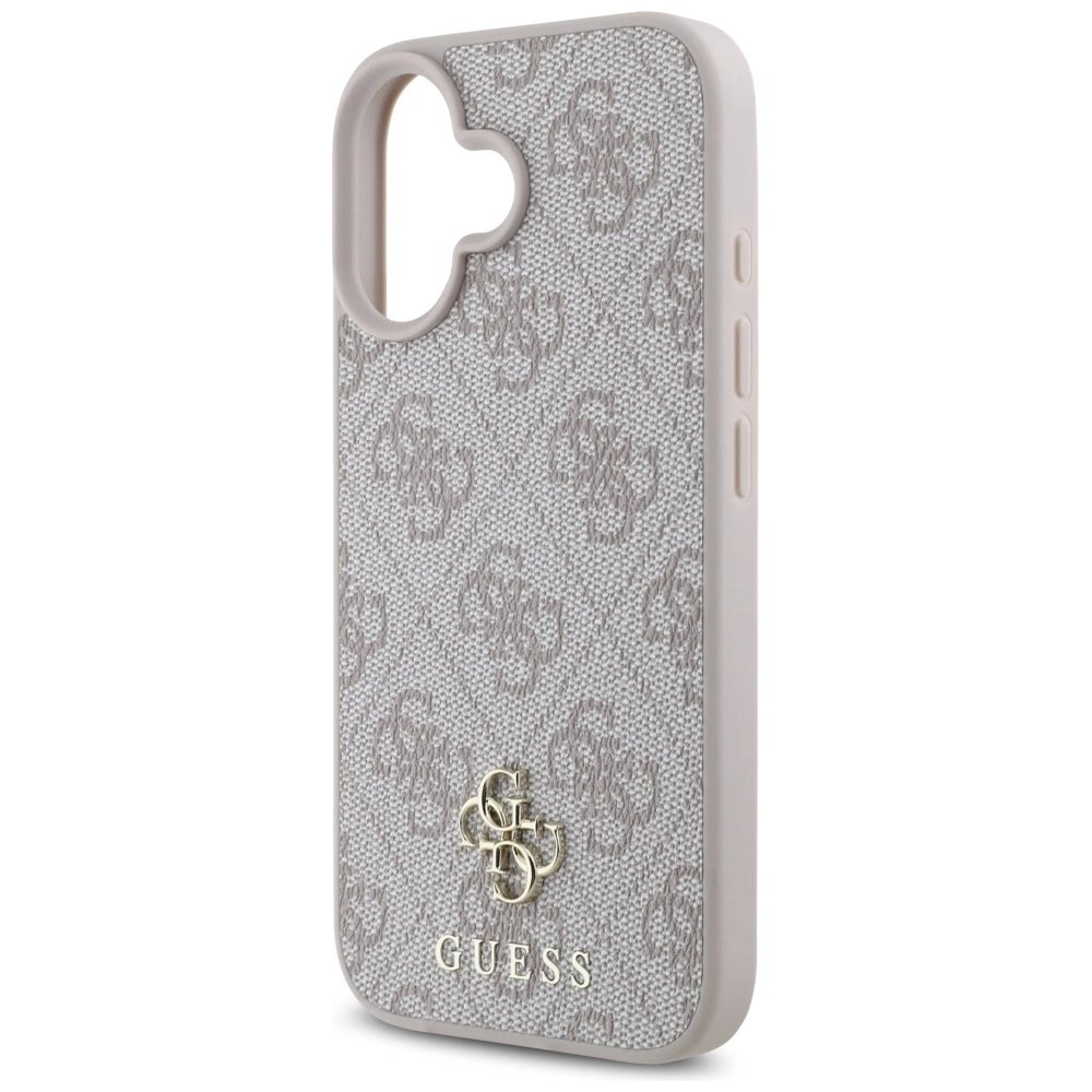 Guess HC PU 4G Small 4G and Classic iPhone 16 MagSafe Dėklas - Rožinis 5