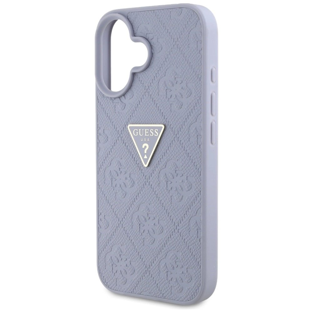 Guess Hot Stamp 4G Pattern Triangle Metal Logo iPhone 16 Dėklas - Violetinis 5 Guess Hot Stamp 4G Pattern Triangle Metal Logo iPhone 16 Dėklas - Violetinis 5