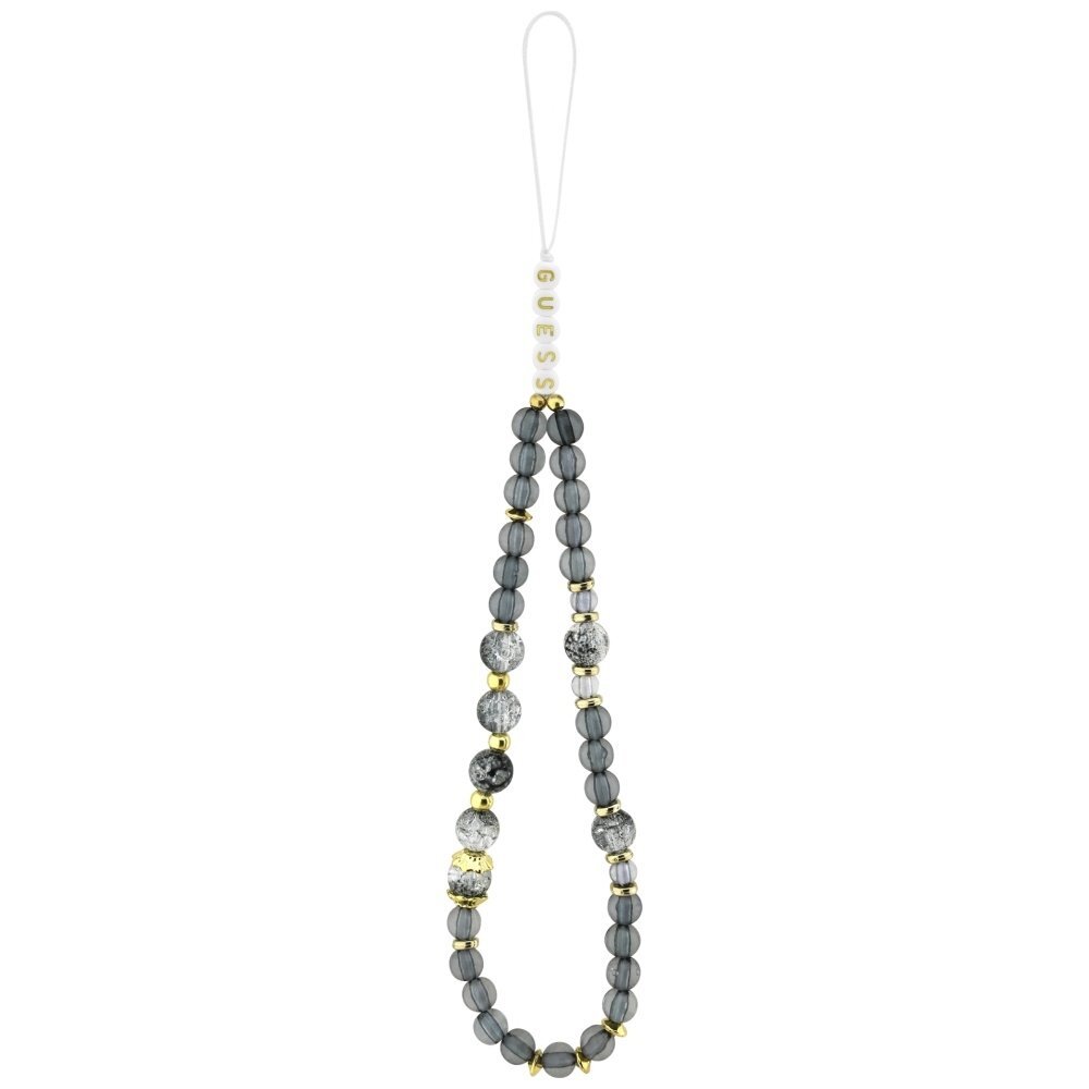 iPhone 17 Pro Max Guess IML Flowers Pearl Strap MagSafe dėklas – juodas 1 iPhone 17 Pro Max Guess IML Flowers Pearl Strap MagSafe dėklas – juodas 1