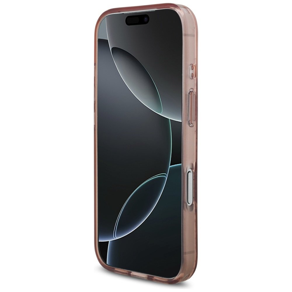 iPhone 17 Pro Guess IML Flowers Pearl Strap MagSafe dėklas – rožinis 4 iPhone 17 Pro Guess IML Flowers Pearl Strap MagSafe dėklas – rožinis 4