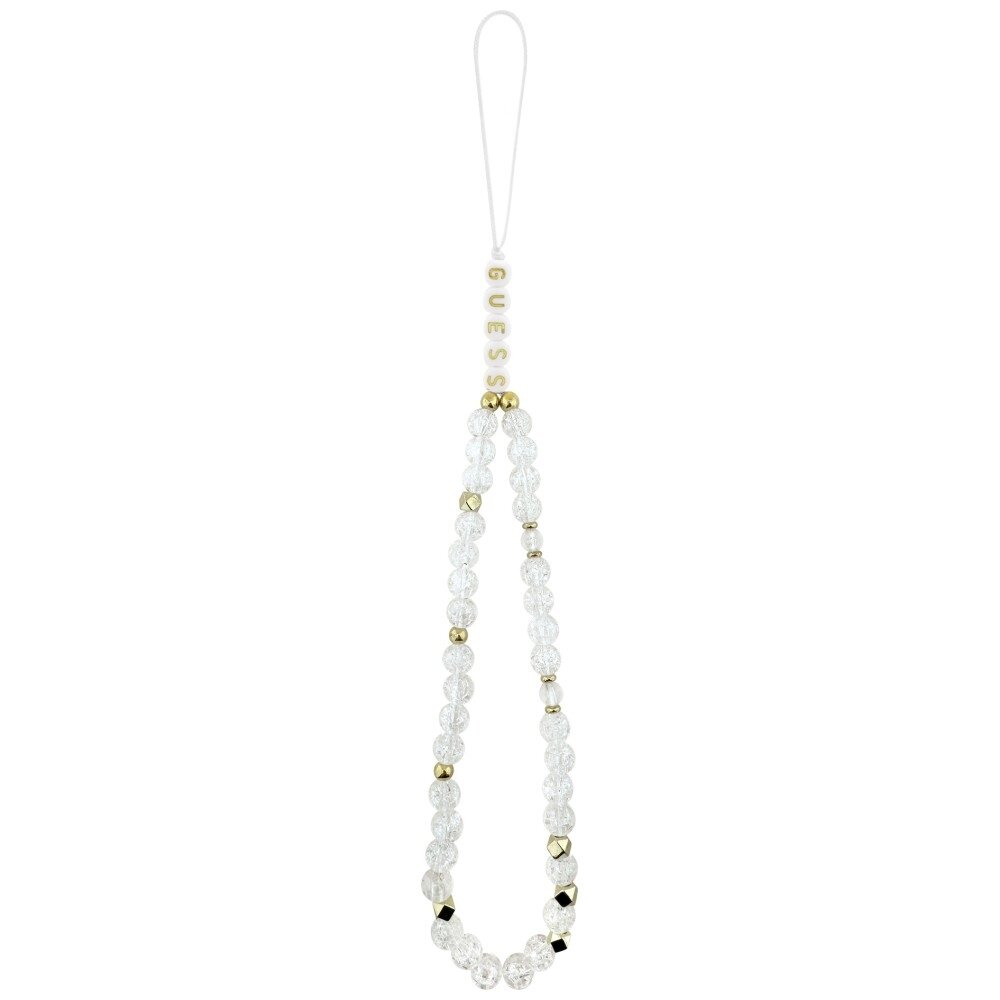 iPhone 17 Pro Guess IML Glitters Script Strap MagSafe dėklas – skaidrus 1 iPhone 17 Pro Guess IML Glitters Script Strap MagSafe dėklas – skaidrus 1