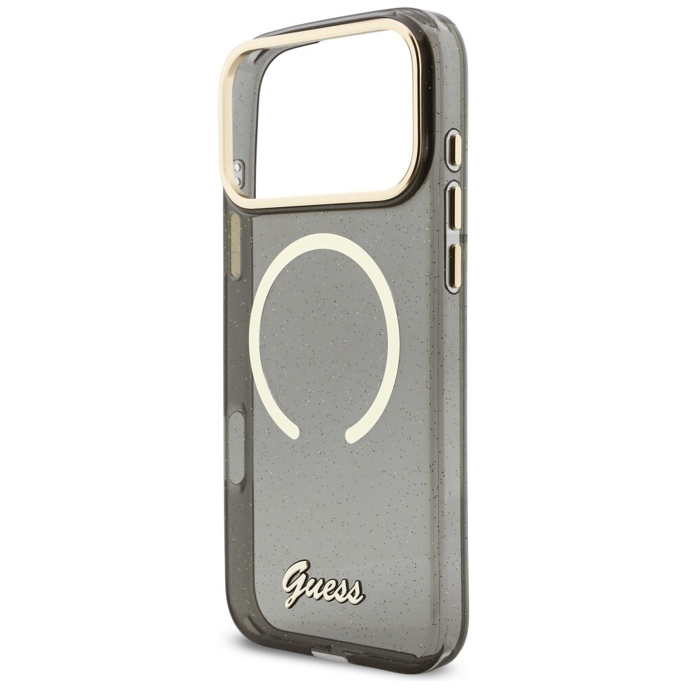 iPhone 17 Pro Max Guess IML Glitters Script Strap MagSafe dėklas – juodas 4 iPhone 17 Pro Max Guess IML Glitters Script Strap MagSafe dėklas – juodas 4