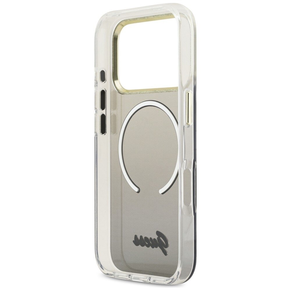 iPhone 17 Pro Max Guess IML Gradient Script Metal MagSafe dėklas – juodas 6 iPhone 17 Pro Max Guess IML Gradient Script Metal MagSafe dėklas – juodas 6