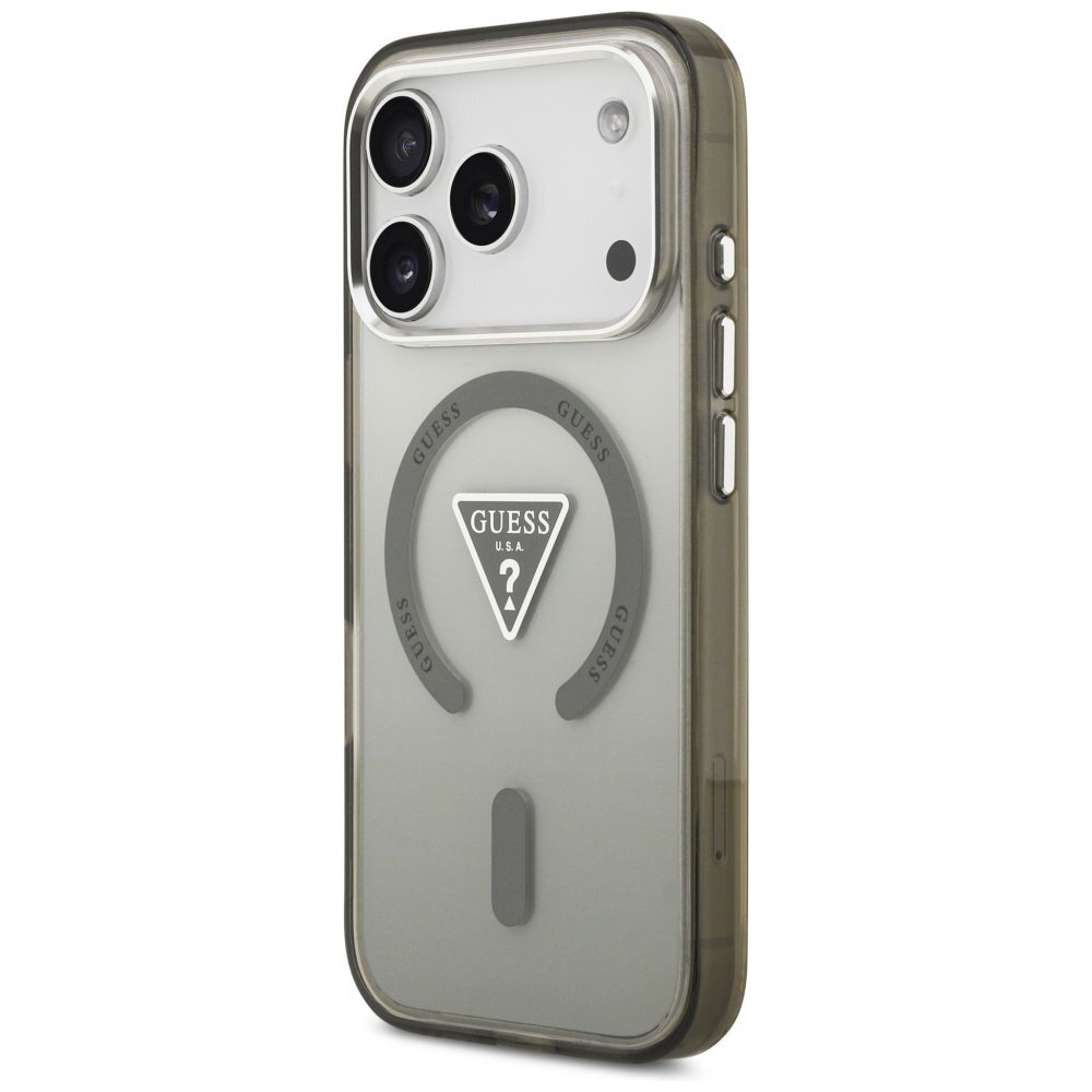 iPhone 17 Pro Guess IML Gradient Triangle Logo MagSafe dėklas – žalias 1