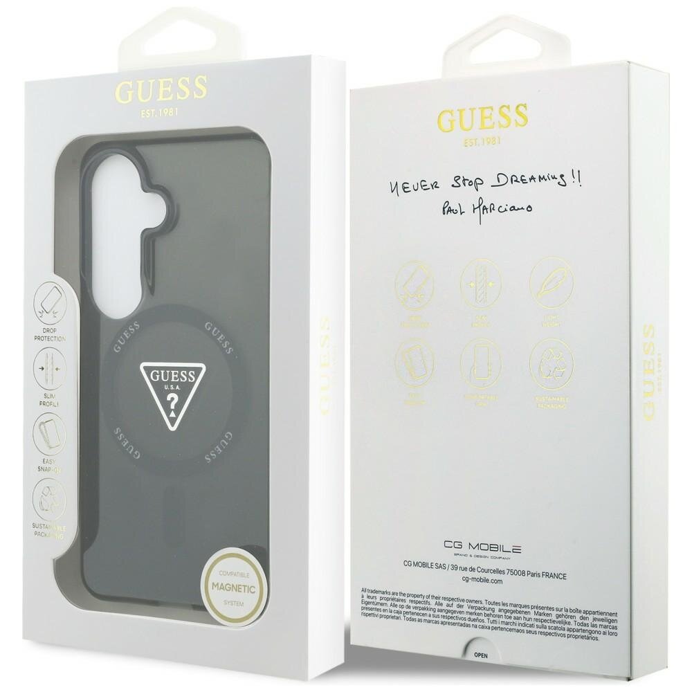 Samsung Galaxy S26 Guess IML Gradient Triangle MagSafe dėklas – juodas 7 Samsung Galaxy S26 Guess IML Gradient Triangle MagSafe dėklas – juodas 7