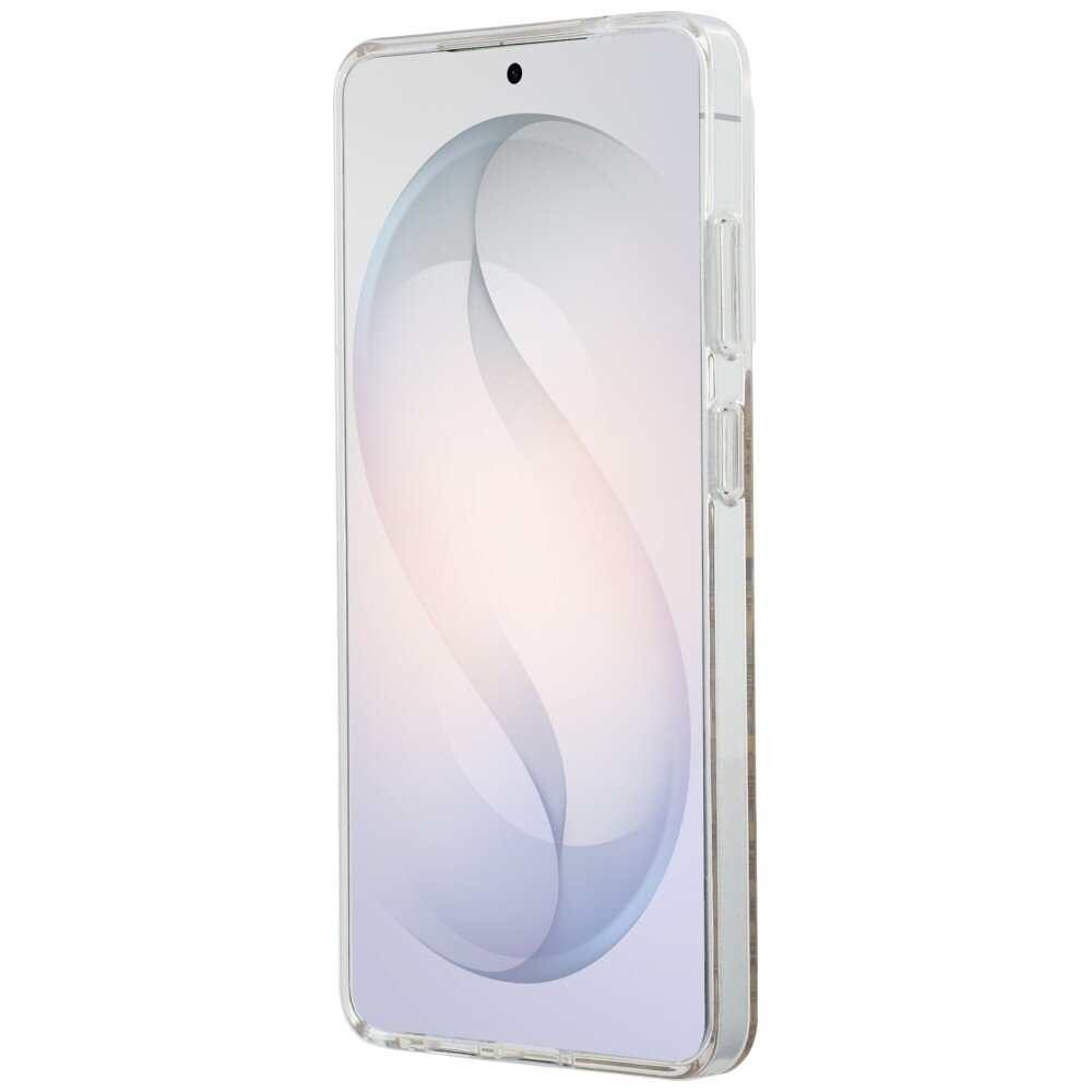 Samsung Galaxy S26 Ultra Guess IML Leopard Print Triangle MagSafe dėklas – rudas 4