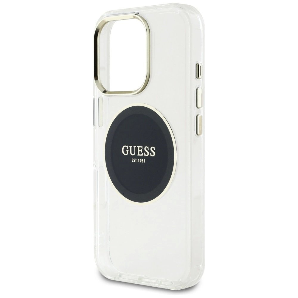 iPhone 16 Pro Guess IML Metal Colored Circle Classic Logo MagSafe dėklas - juodas 5 iPhone 16 Pro Guess IML Metal Colored Circle Classic Logo MagSafe dėklas - juodas 5