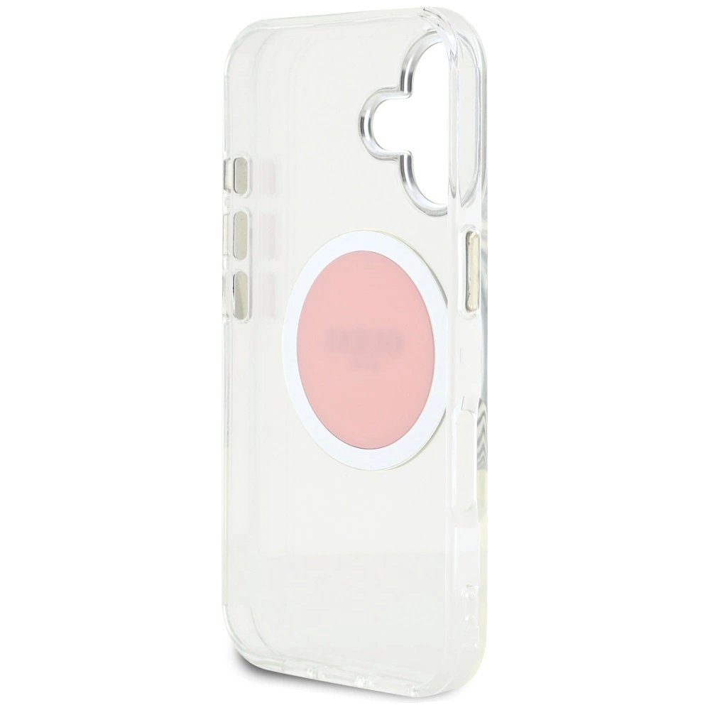 iPhone 16 Guess IML Metal Colored Circle Classic Logo MagSafe dėklas - rožinis 6 iPhone 16 Guess IML Metal Colored Circle Classic Logo MagSafe dėklas - rožinis 6