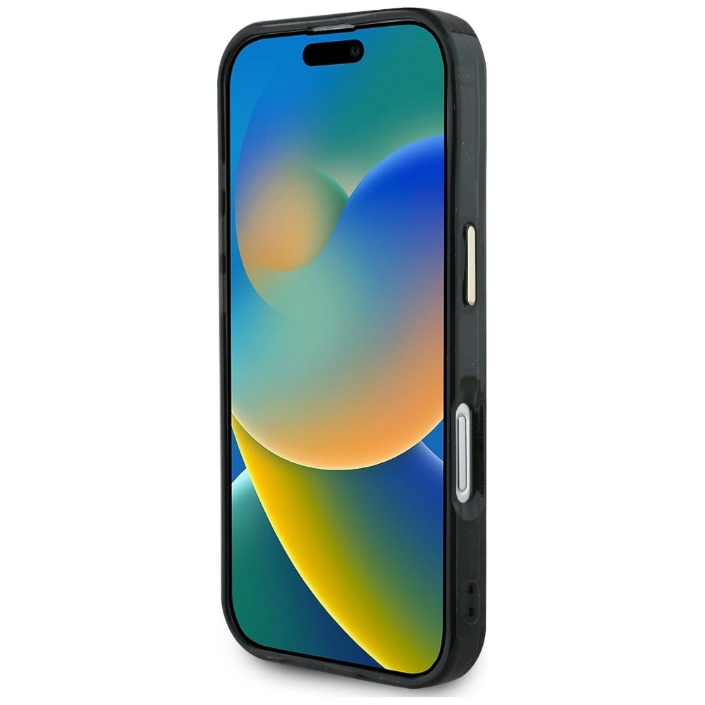 iPhone 16 – Guess IML Metal Glitter 4G Circle Triangle MagSafe dėklas - Juodas 4 iPhone 16 – Guess IML Metal Glitter 4G Circle Triangle MagSafe dėklas - Juodas 4