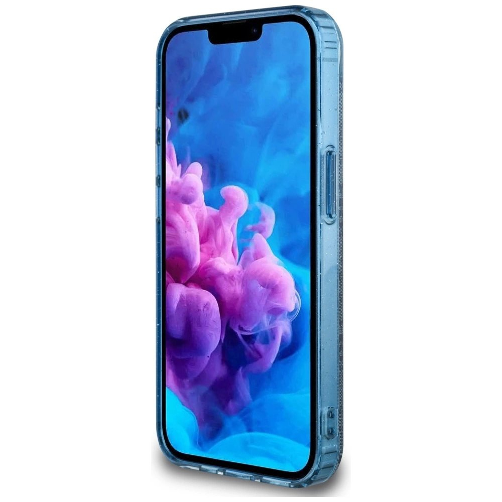 iPhone 16e – Guess IML Metal Glitter 4G Circle Triangle MagSafe dėklas - Mėlynas 4 iPhone 16e – Guess IML Metal Glitter 4G Circle Triangle MagSafe dėklas - Mėlynas 4