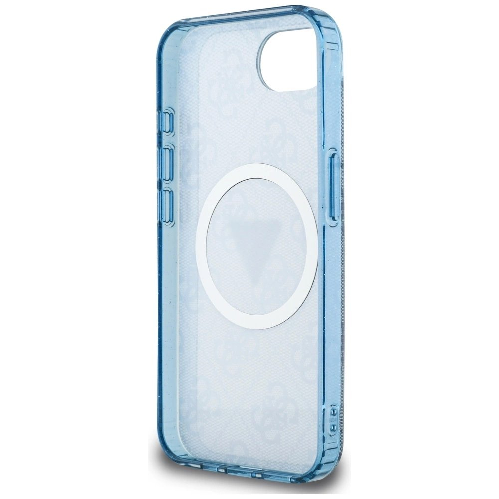 iPhone 16e – Guess IML Metal Glitter 4G Circle Triangle MagSafe dėklas - Mėlynas 6 iPhone 16e – Guess IML Metal Glitter 4G Circle Triangle MagSafe dėklas - Mėlynas 6