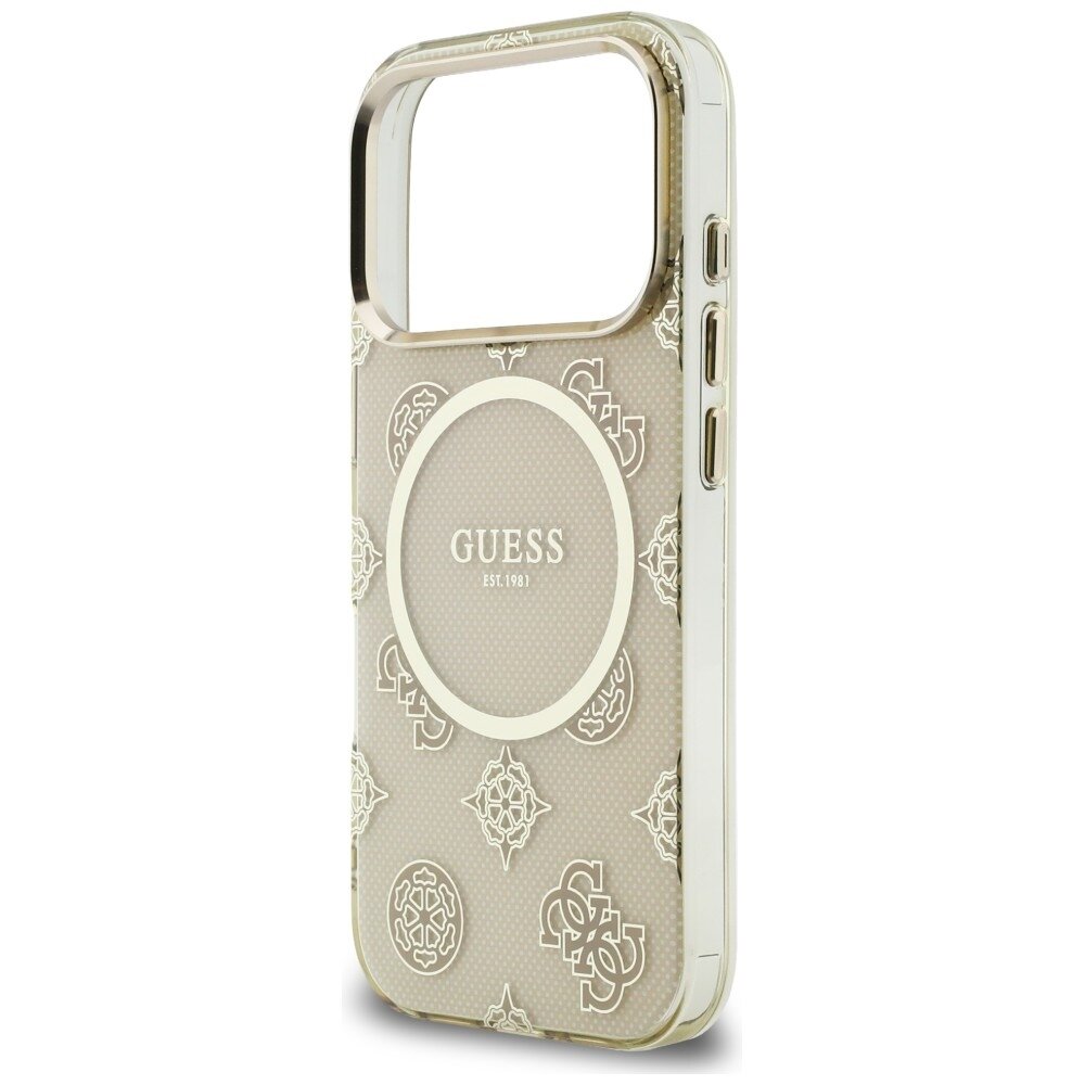 iPhone 17 Pro Guess IML Peony Dot MagSafe dėklas – smėlio spalvos 5 iPhone 17 Pro Guess IML Peony Dot MagSafe dėklas – smėlio spalvos 5