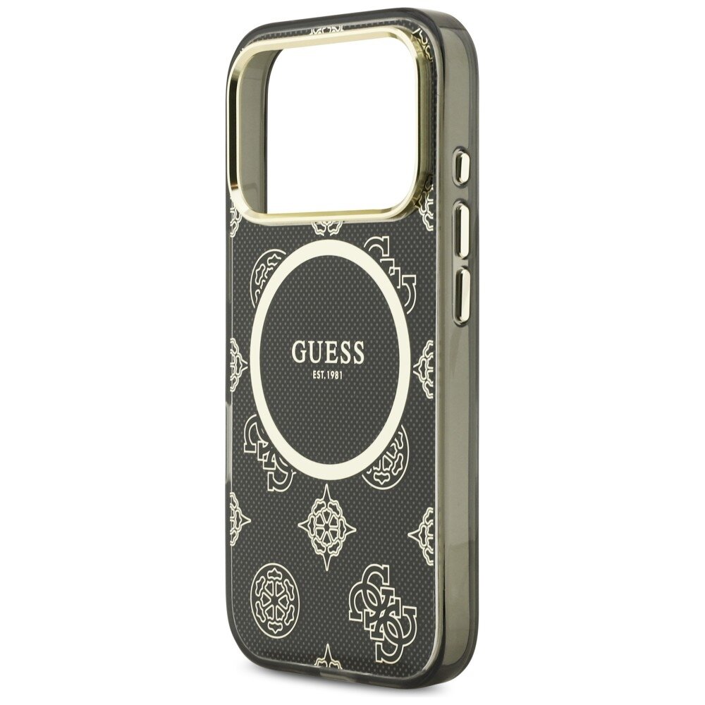 iPhone 17 Pro Guess IML Peony Dot MagSafe dėklas – juodas 5 iPhone 17 Pro Guess IML Peony Dot MagSafe dėklas – juodas 5