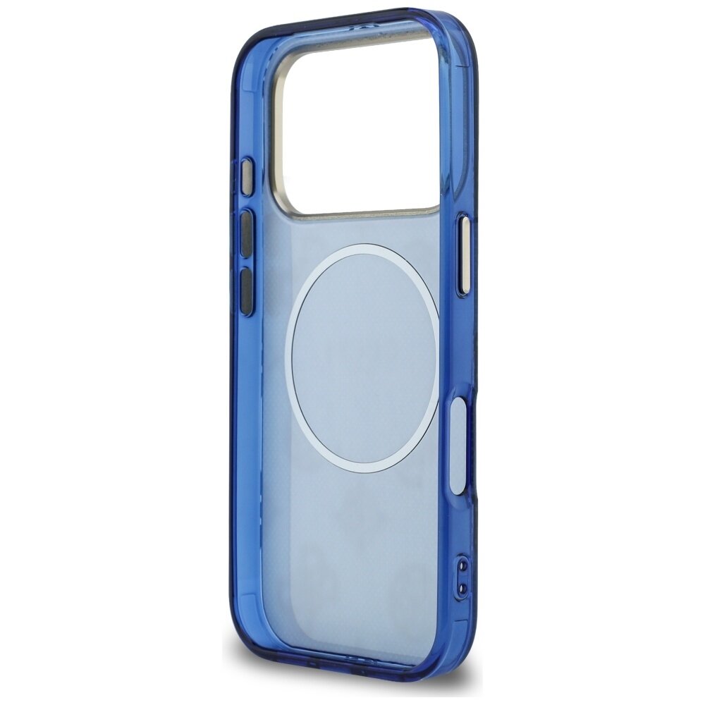 iPhone 17 Pro Guess IML Peony Dot MagSafe dėklas – mėlynas 6 iPhone 17 Pro Guess IML Peony Dot MagSafe dėklas – mėlynas 6