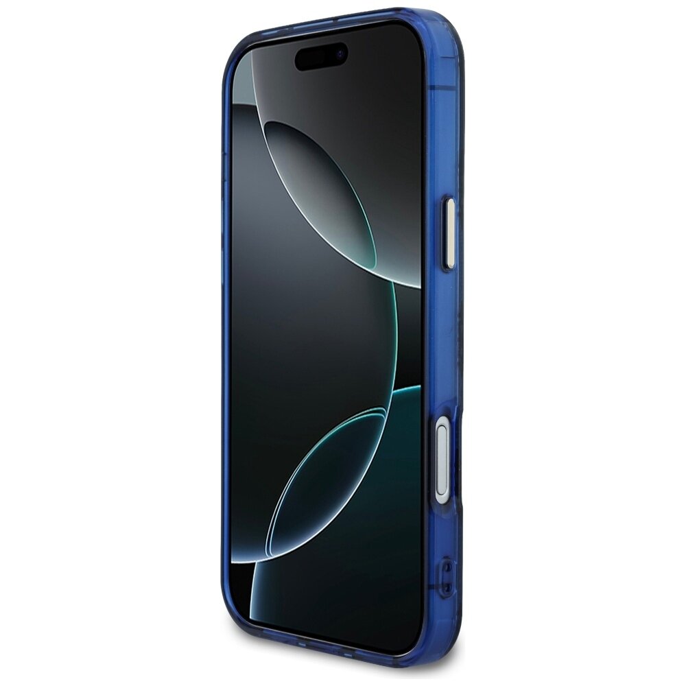 iPhone 17 Pro Max Guess IML Peony Dot MagSafe dėklas – mėlynas 4 iPhone 17 Pro Max Guess IML Peony Dot MagSafe dėklas – mėlynas 4