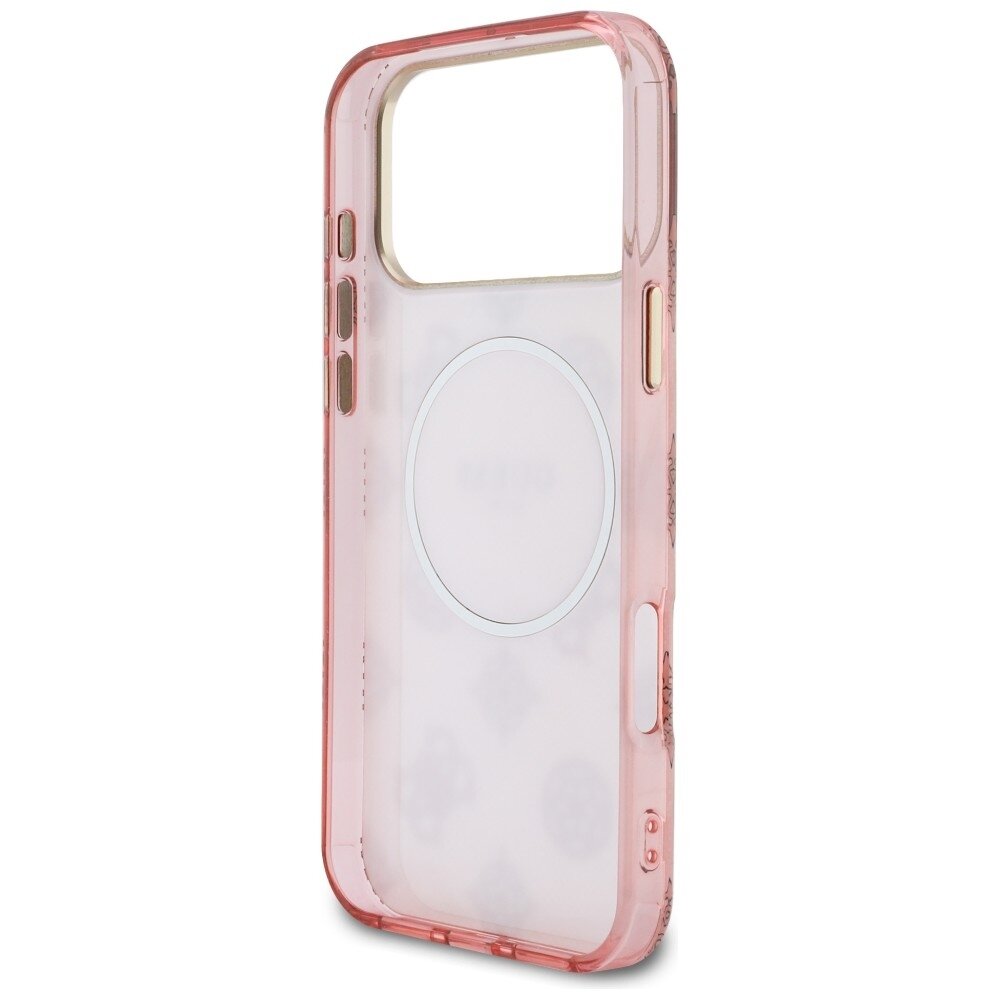 iPhone 17 Pro Max Guess IML Peony Dot MagSafe dėklas – rožinis 6 iPhone 17 Pro Max Guess IML Peony Dot MagSafe dėklas – rožinis 6