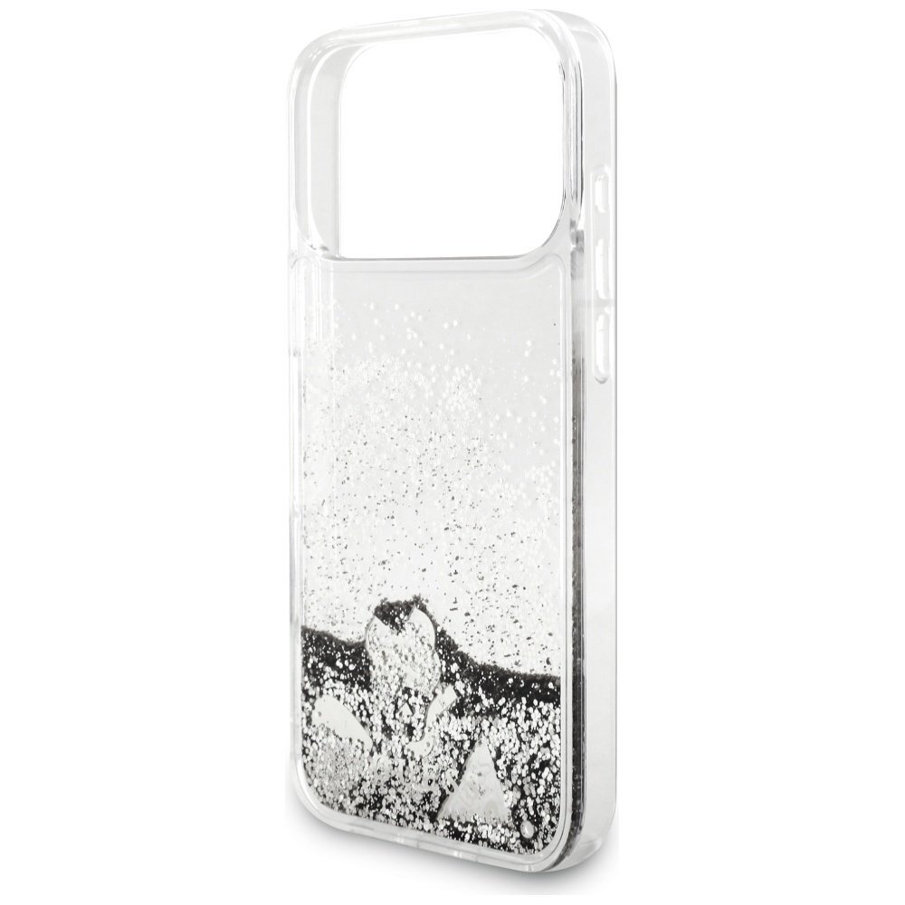 iPhone 17 Pro Guess Liquid Glitter Charms dėklas – sidabrinis 5 iPhone 17 Pro Guess Liquid Glitter Charms dėklas – sidabrinis 5