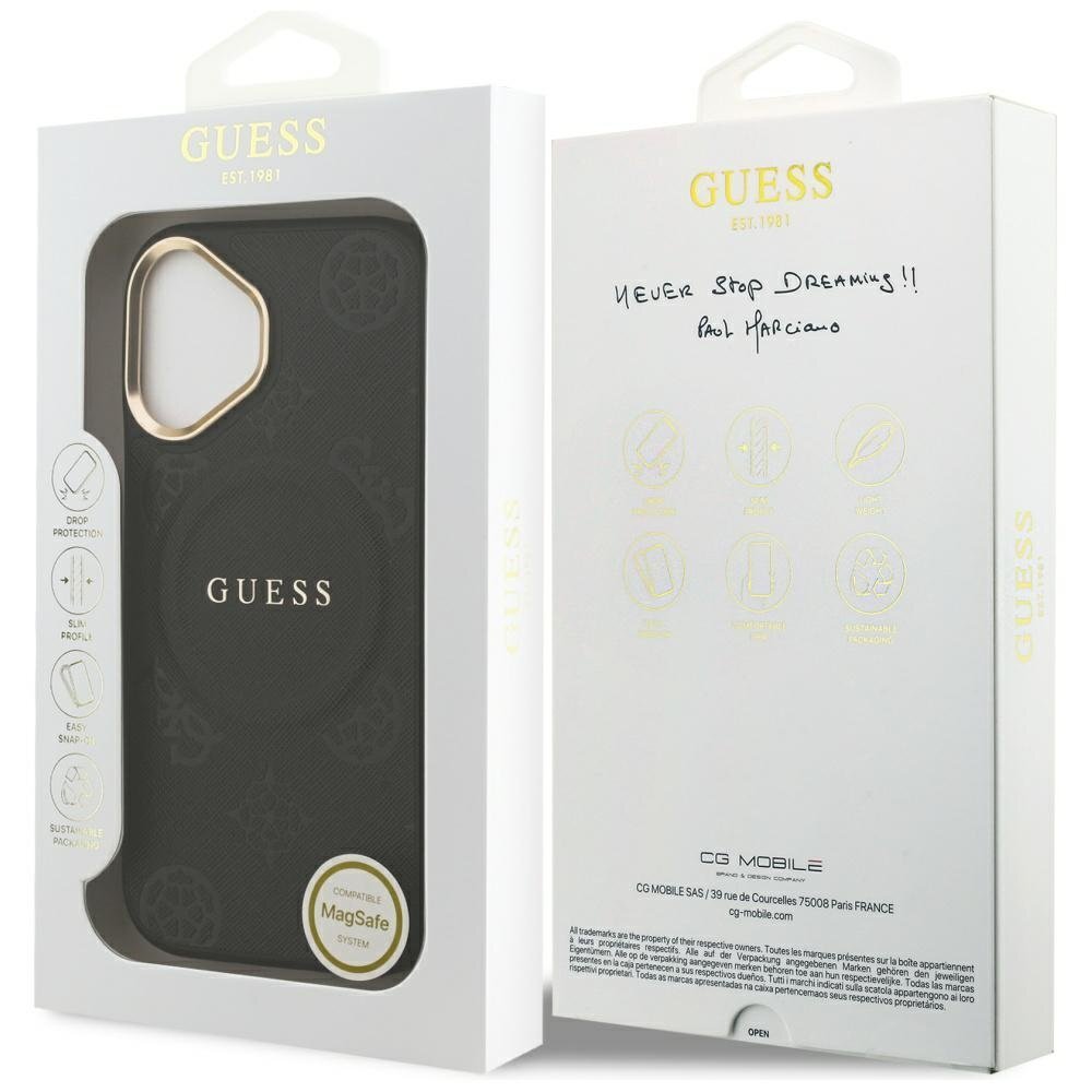 iPhone 17 Guess Peony Hot Stamp dėklas su MagSafe – juodas 7 iPhone 17 Guess Peony Hot Stamp dėklas su MagSafe – juodas 7