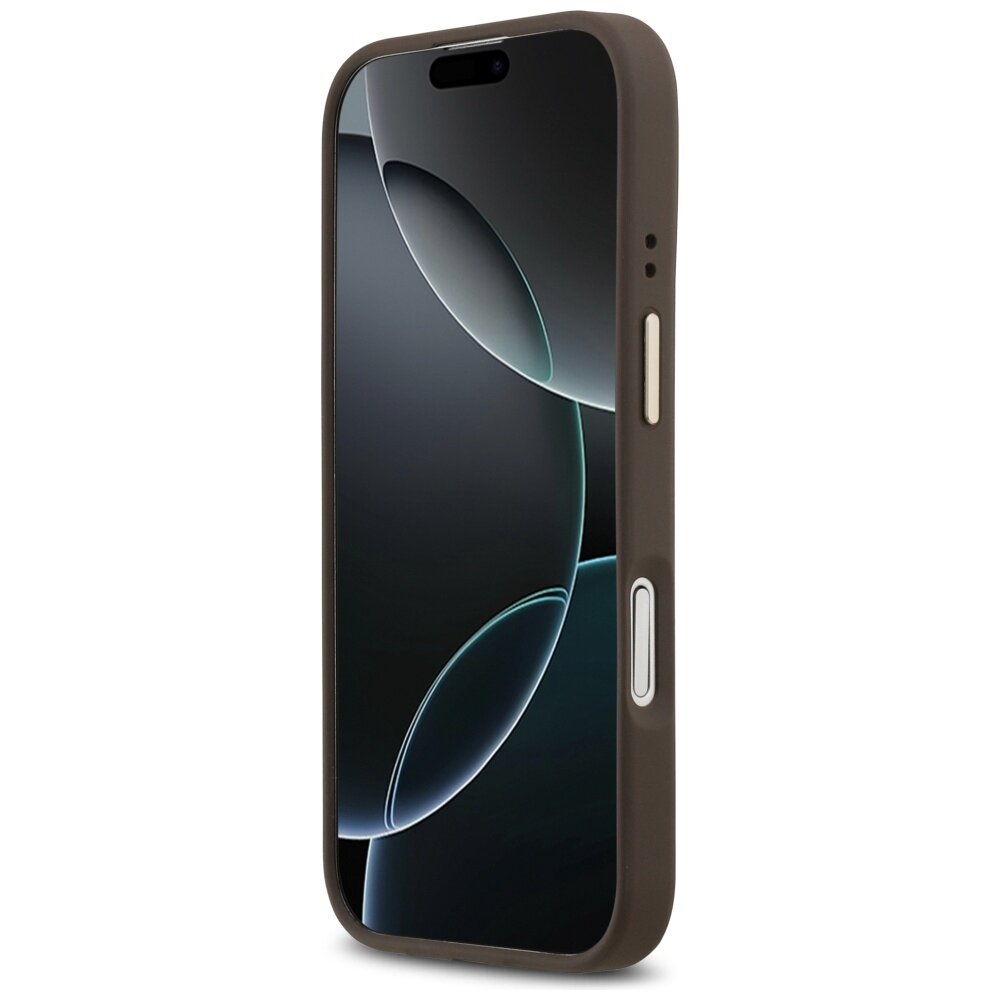 iPhone 17 Guess Peony Hot Stamp MagSafe dėklas – rudas 4 iPhone 17 Guess Peony Hot Stamp MagSafe dėklas – rudas 4