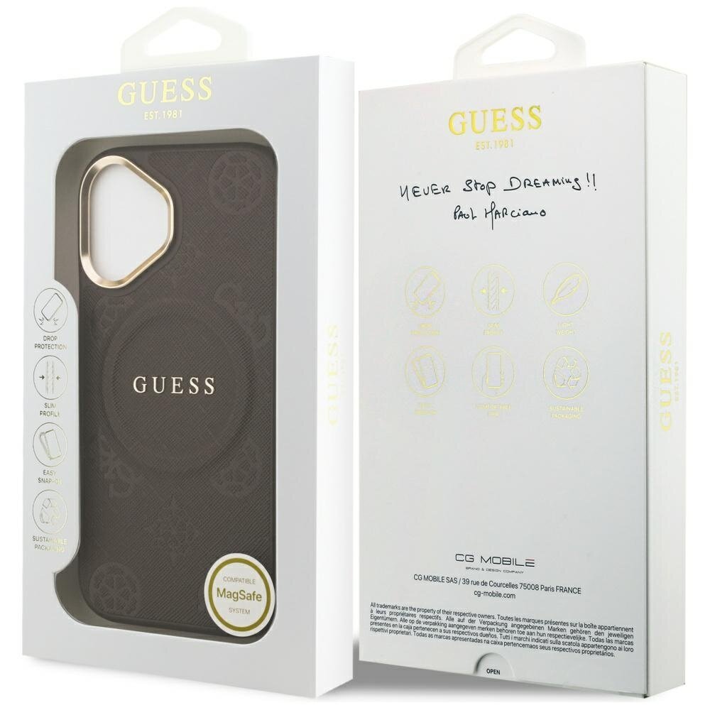 iPhone 17 Guess Peony Hot Stamp MagSafe dėklas – rudas 7 iPhone 17 Guess Peony Hot Stamp MagSafe dėklas – rudas 7