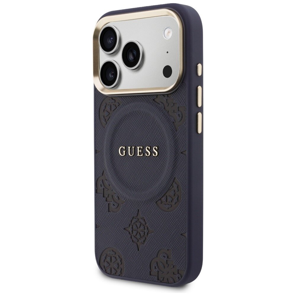 iPhone 17 Pro Guess Peony Hot Stamp MagSafe dėklas – mėlynas 1 iPhone 17 Pro Guess Peony Hot Stamp MagSafe dėklas – mėlynas 1