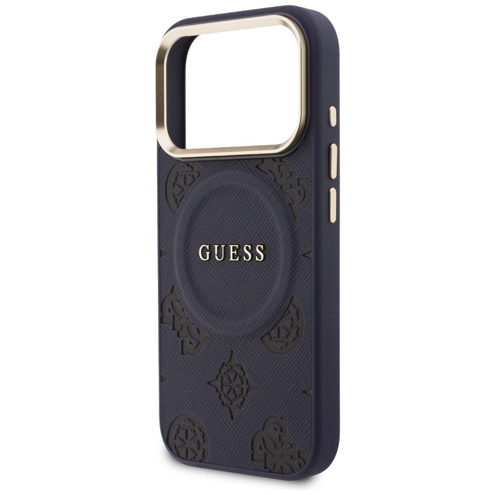 iPhone 17 Pro Guess Peony Hot Stamp MagSafe dėklas – mėlynas 5
