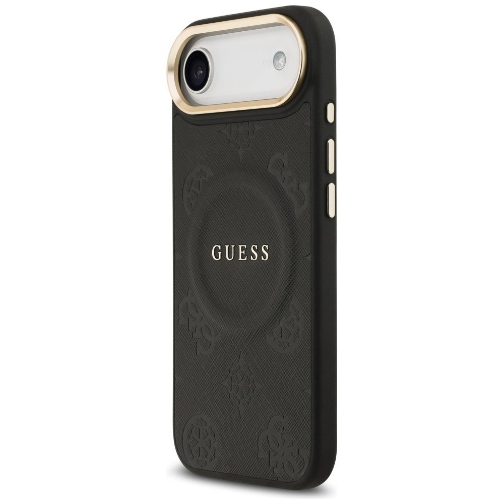iPhone Air Guess Peony Hot Stamp dėklas su MagSafe – juodas 1 iPhone Air Guess Peony Hot Stamp dėklas su MagSafe – juodas 1
