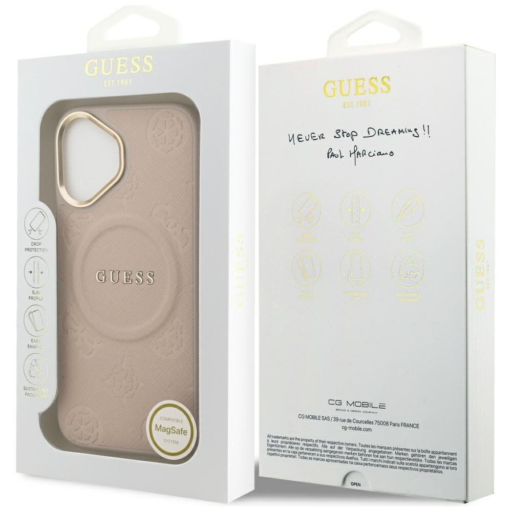 iPhone 17 Guess Peony Hot Stamp MagSafe dėklas – rožinis 7 iPhone 17 Guess Peony Hot Stamp MagSafe dėklas – rožinis 7
