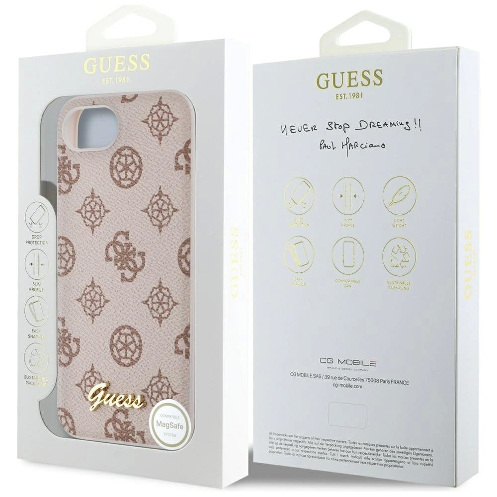 iPhone 16e – Guess Peony Script Logo MagSafe dėklas - Rudas 7 iPhone 16e – Guess Peony Script Logo MagSafe dėklas - Rudas 7