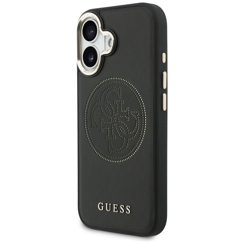 iPhone 17 Guess Perforated 4G MagSafe dėklas – juodas 1