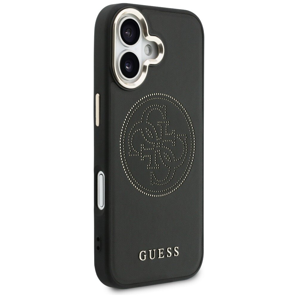 iPhone 17 Guess Perforated 4G MagSafe dėklas – juodas 3