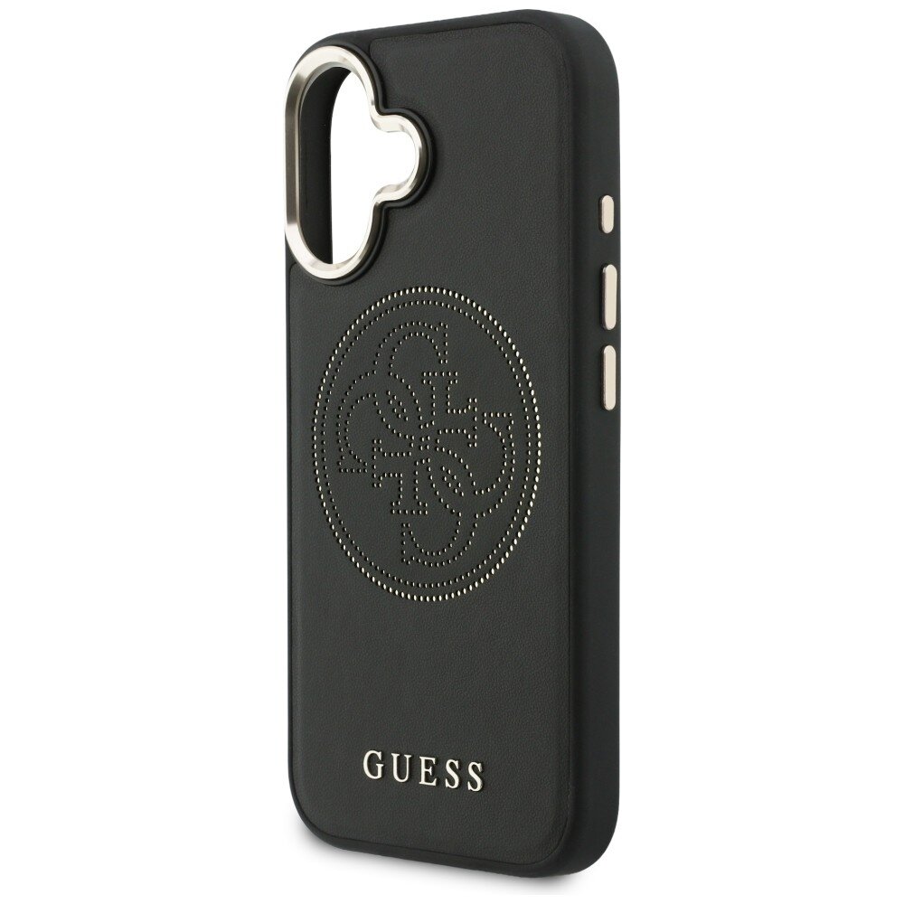 iPhone 17 Guess Perforated 4G MagSafe dėklas – juodas 5 iPhone 17 Guess Perforated 4G MagSafe dėklas – juodas 5