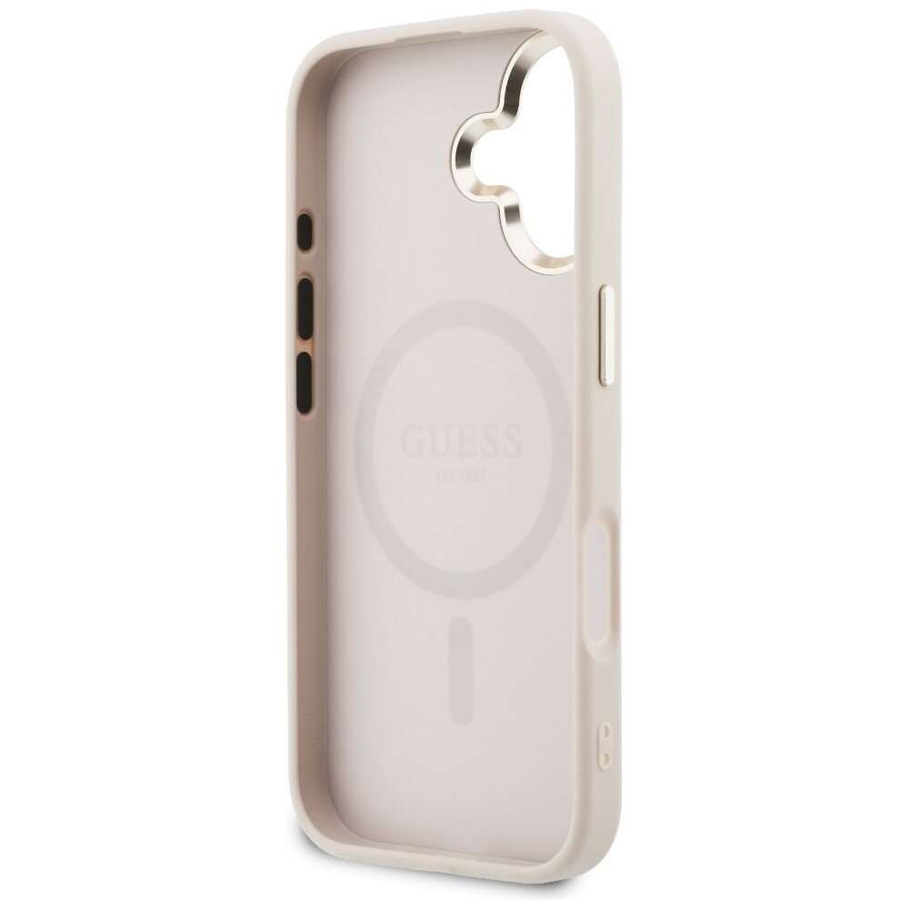 iPhone 17 Guess Perforated 4G MagSafe dėklas – rožinis 6