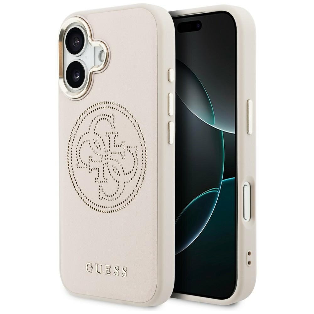 iPhone 17 Guess Perforated 4G MagSafe dėklas – rožinis