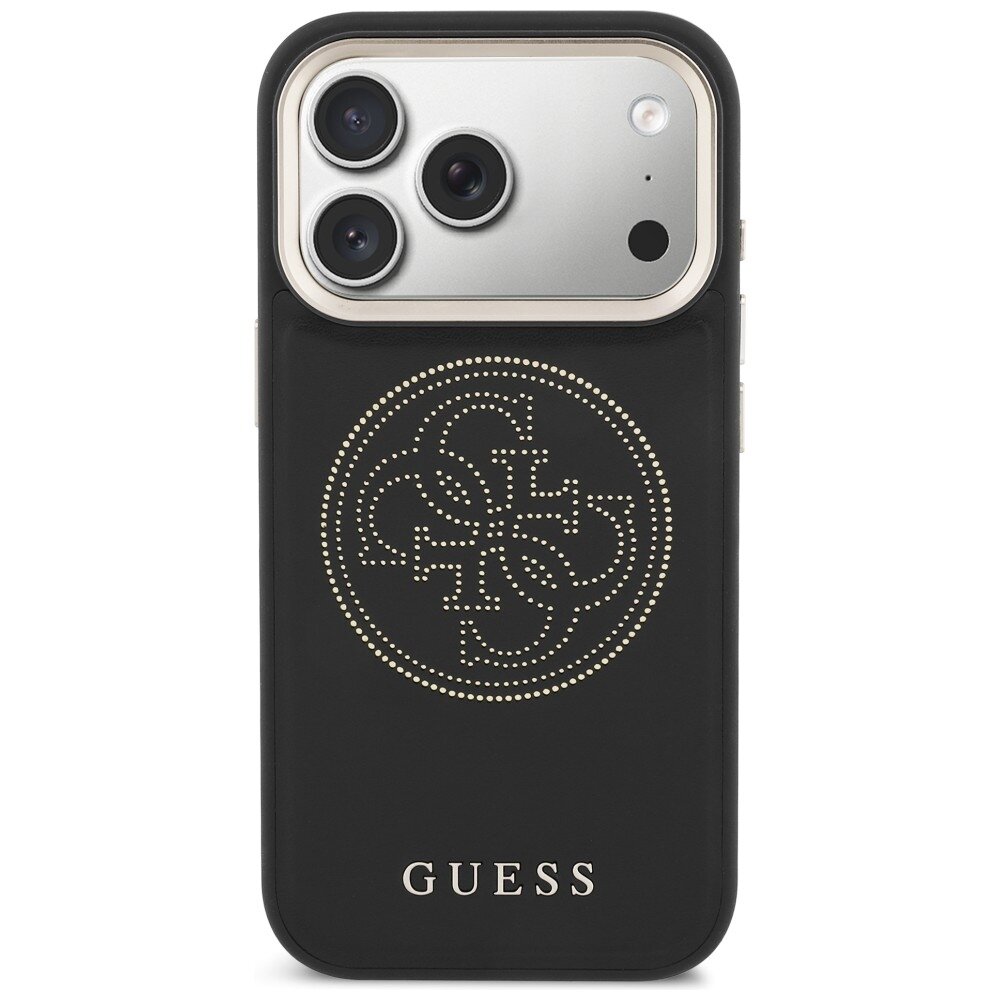 iPhone 17 Pro Guess Perforated 4G MagSafe dėklas – juodas 2
