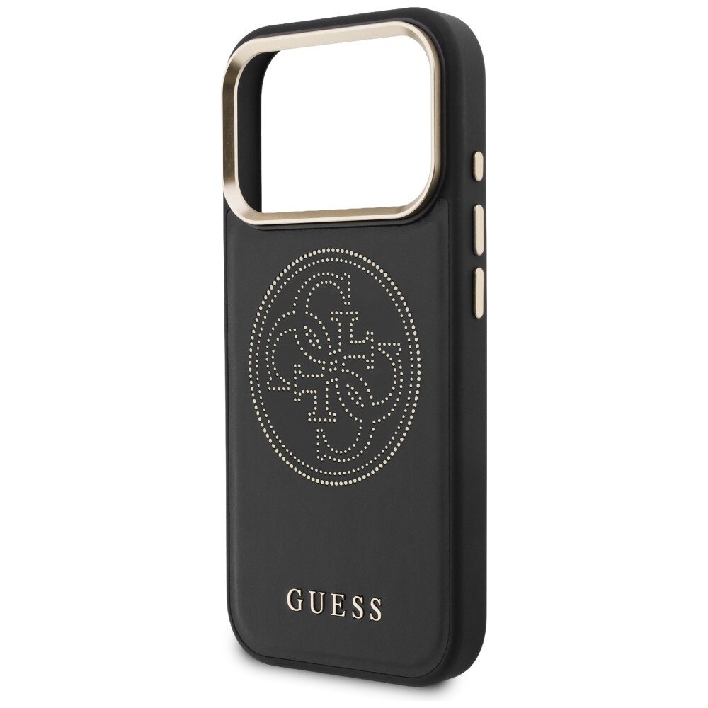 iPhone 17 Pro Guess Perforated 4G MagSafe dėklas – juodas 5 iPhone 17 Pro Guess Perforated 4G MagSafe dėklas – juodas 5