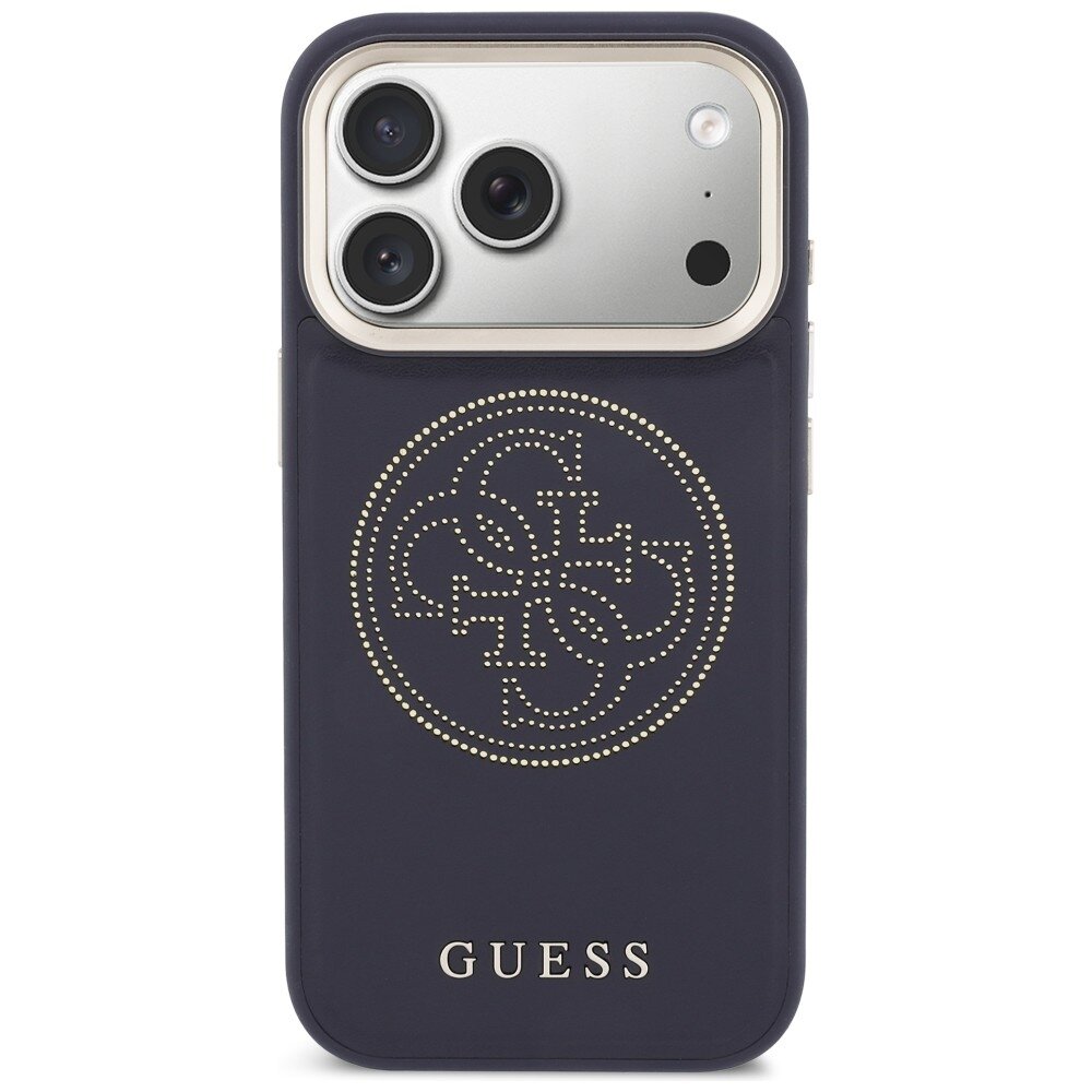iPhone 17 Pro Max Guess Perforated 4G MagSafe dėklas – mėlynas 2