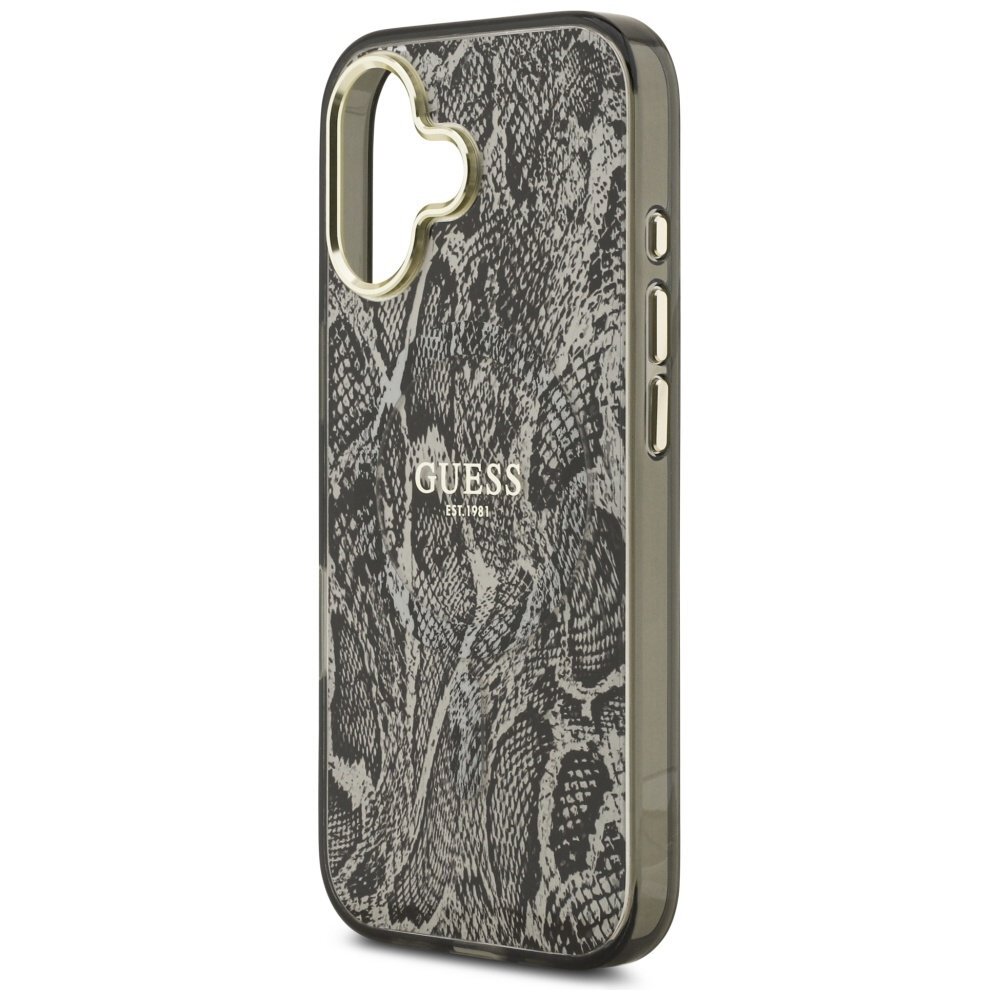 iPhone 17 Guess Python Pattern MagSafe dėklas – juodas 5 iPhone 17 Guess Python Pattern MagSafe dėklas – juodas 5
