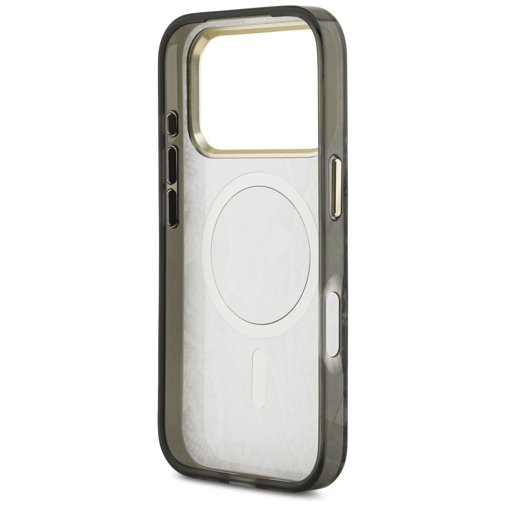 iPhone 17 Pro Guess Python Pattern MagSafe dėklas – juodas 6