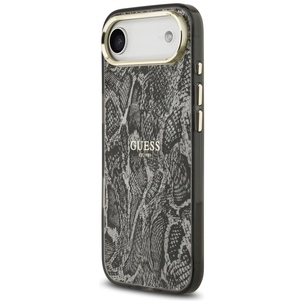 iPhone Air Guess Python Pattern MagSafe dėklas – juodas 1